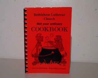 Bethlehem Lutheran Church, Marion, WI cookbook, Church cookbook, Collectible cookbook, Midwest recipes, Midwest cookbook, Humorous cookbook