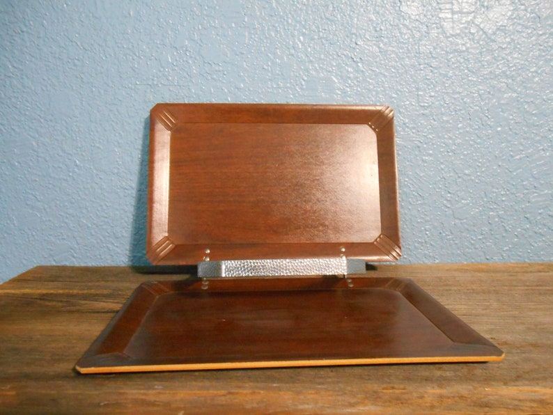 Folding Serving Tray Retro Kitchen Vintage Serving Tray Etsy