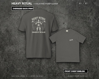 Valkyrie Chooser of the Slain Gym Shirt, Norse Mythology Bodybuilding Tee, Vintage Washed Lifting Shirt, Heavy Ritual Oversized Pump Cover