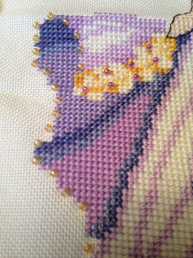 What to do with an old partially completed cross stitch project without a pattern