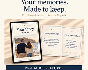 Your Story Personalised Memory Book PDF - Loved Ones, Friends, Family & Pets