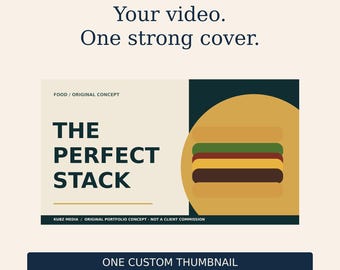 One Custom YouTube Thumbnail for Your Video