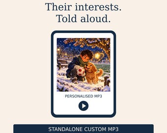 Custom Personalised Children's Audiobook - Their Own Adventure MP3