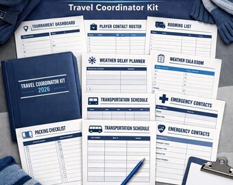 Reiseplaner für das Winterturnier 2026: Jugendmannschaftsmanager, Elternformulare, Packlisten