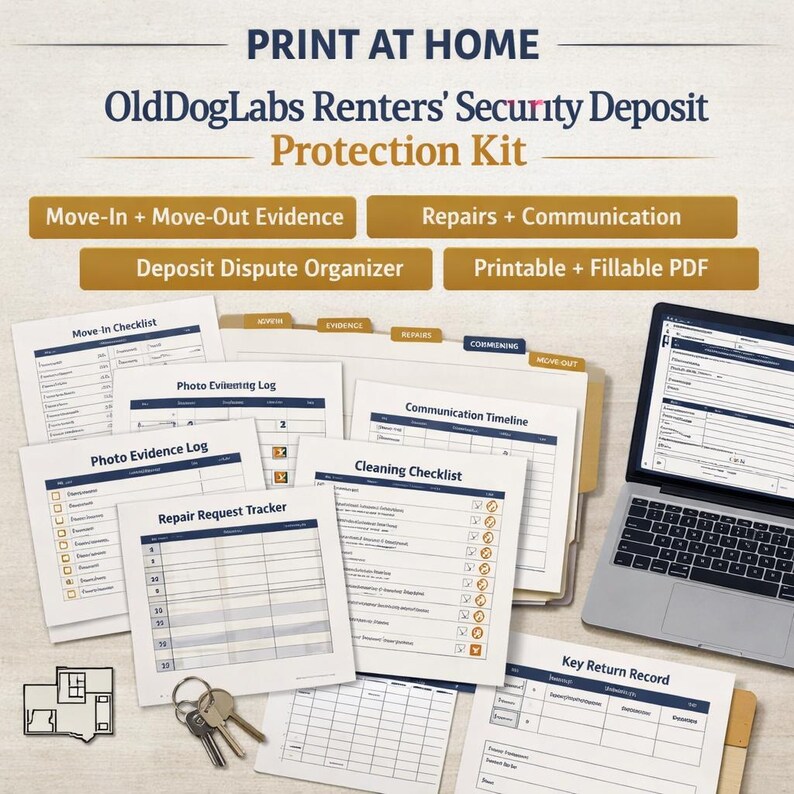 Security Deposit Protection Kit Move-in Move-out Rental Condition ...