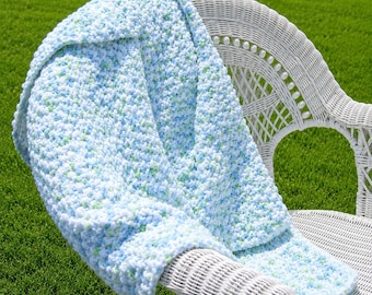 Quick and Easy Crochet Baby Blanket Patterns Set of Two Instant Download