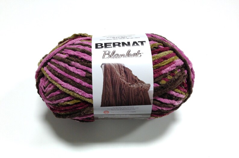 Bernat Big Blanket Yarn Plum Chutney Large Skein 300 Grams New Etsy