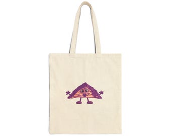 Love Loud Rocco Purple Character Cotton Canvas Tote Bag