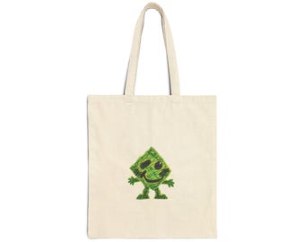 Love Loud Rocco Green Character Cotton Canvas Tote Bag