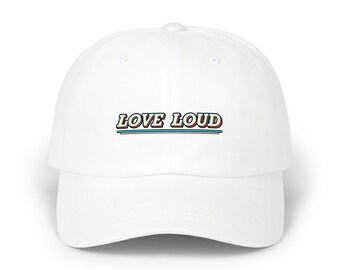 Love Loud Autism Support Dad Cap — Blue