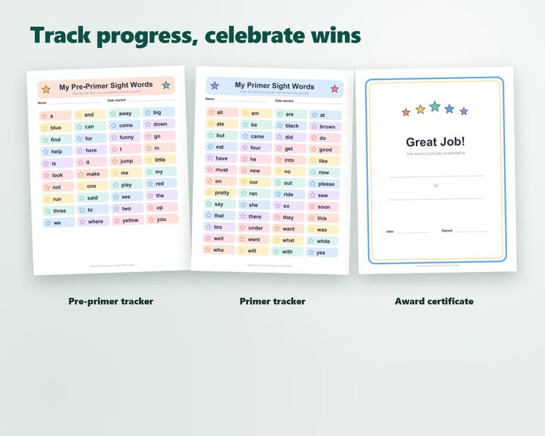 92 Dolch Sight Words Flash Cards, Pre-primer & Primer Practice (digital ...