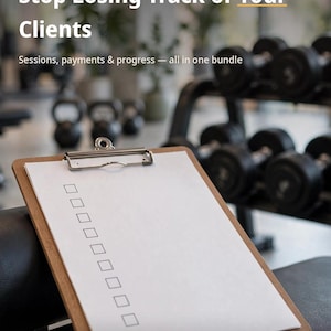 Fitness Coach Client Management Bundle — 5 Colors. Your coaching business, in a box.