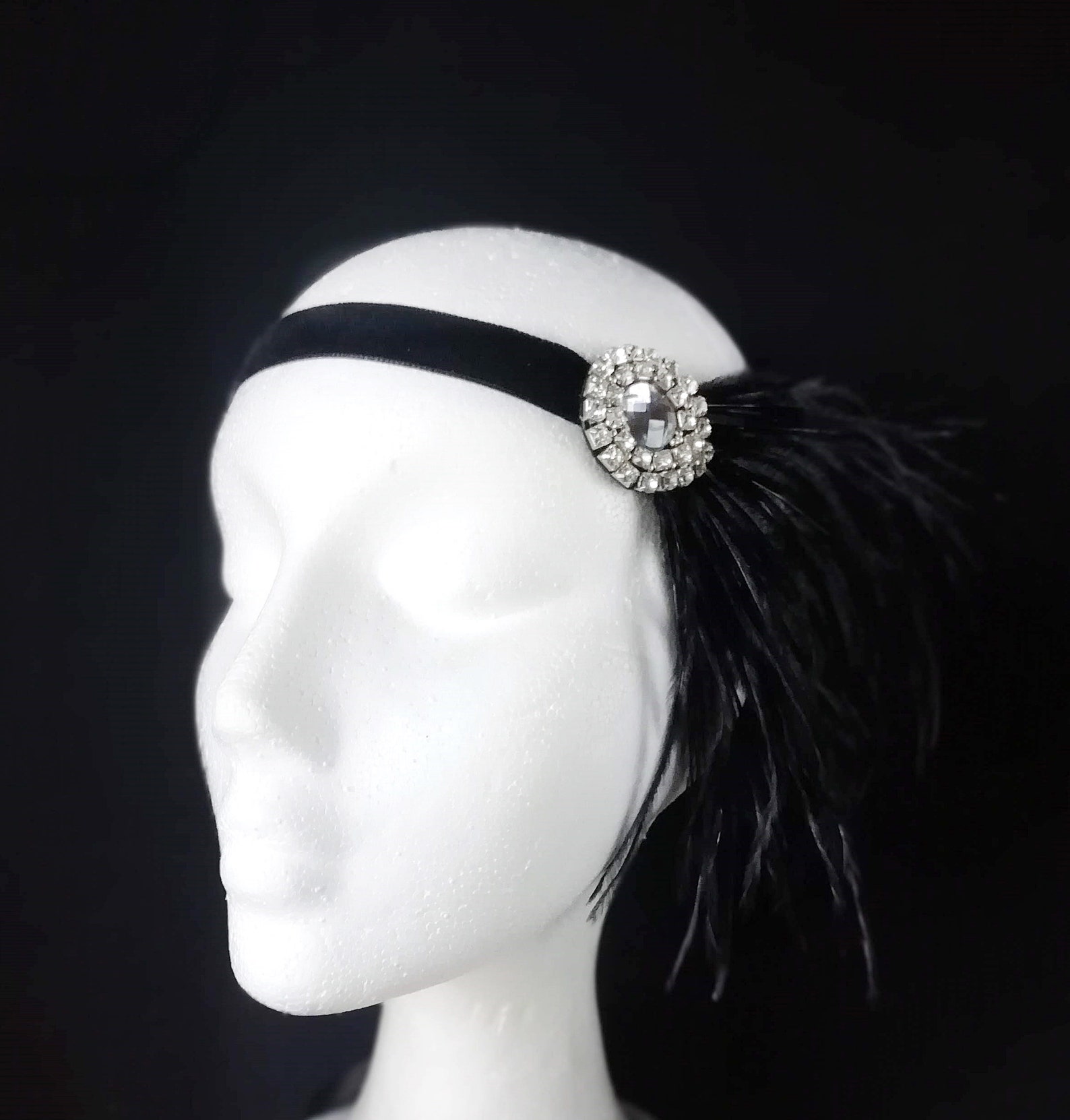 great gatsby feather headpiece