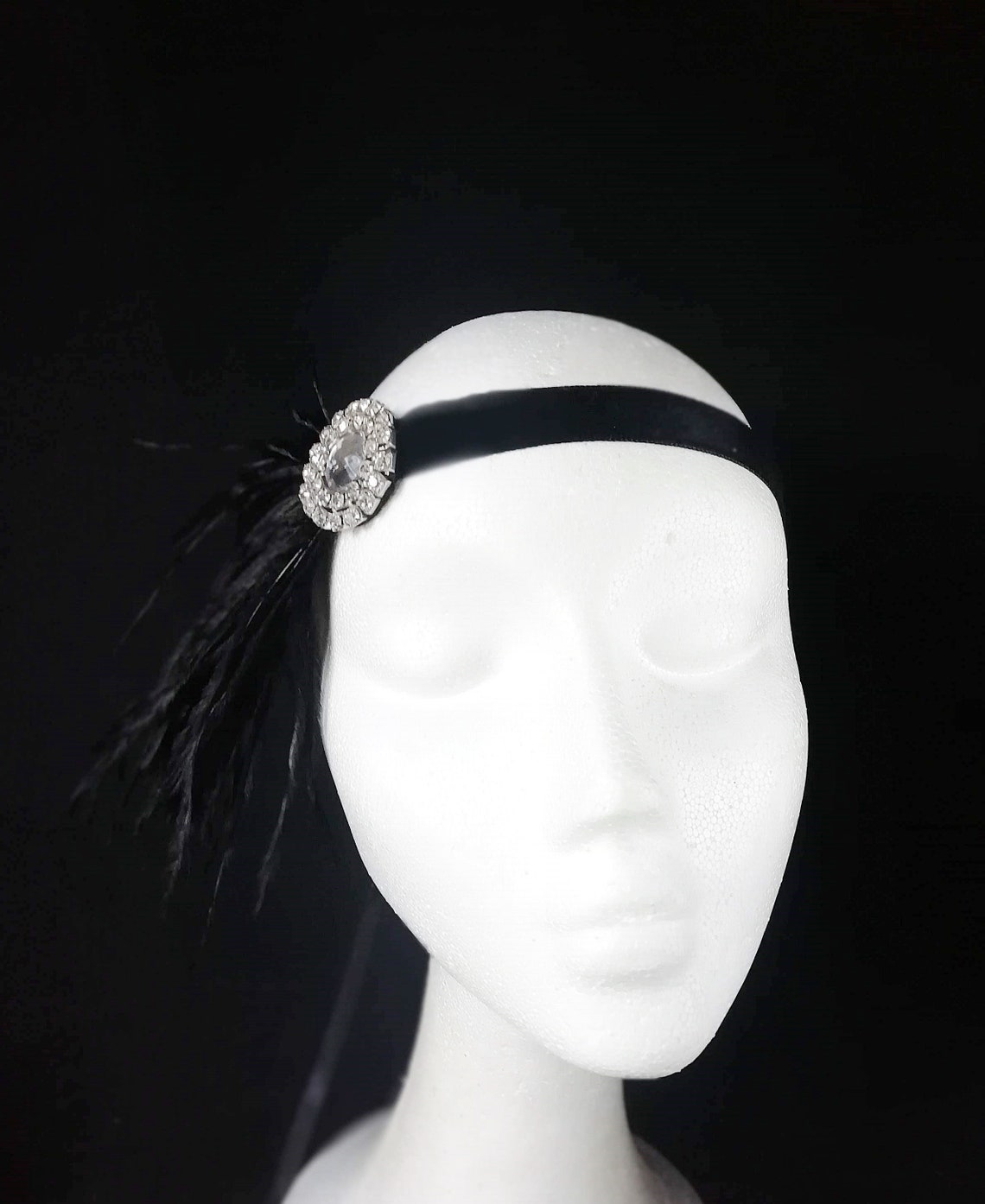 great gatsby feather headpiece