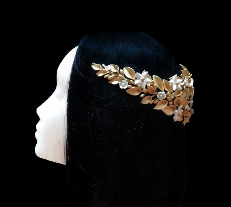 bridal back headpiece