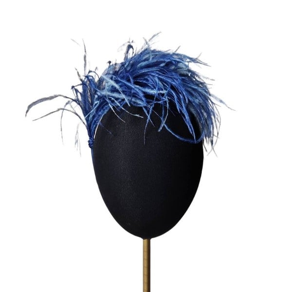 Ostrich feather statement headband, Gatsby headpiece, Burlesque hairpiece