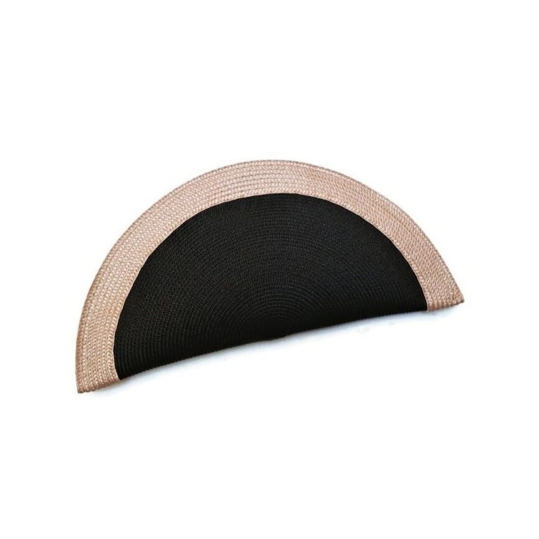 Bicolor Straw Fan Clutch Bag, Raffia Handbag Etsy