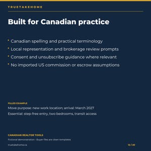 Canadian Relocation Guide for Realtors, Local Area Comparison, Discovery Worksheets and Client Email Templates image 12