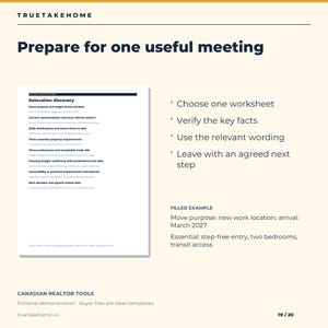 Canadian Relocation Guide for Realtors, Local Area Comparison, Discovery Worksheets and Client Email Templates image 19