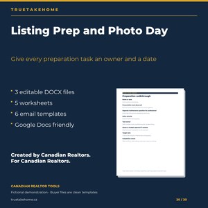 Home Staging and Photography Checklist for Canadian Realtors, Listing Prep Plan, Seller Worksheets and Email Templates Bild 20