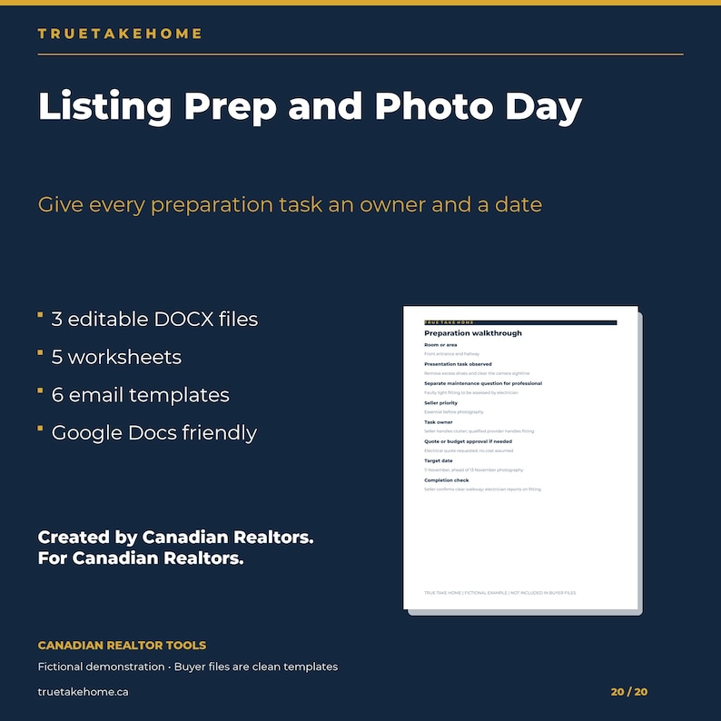 Home Staging and Photography Checklist for Canadian Realtors, Listing Prep Plan, Seller Worksheets and Email Templates Bild 20
