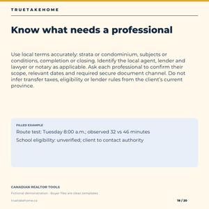 Canadian Relocation Guide for Realtors, Local Area Comparison, Discovery Worksheets and Client Email Templates image 18