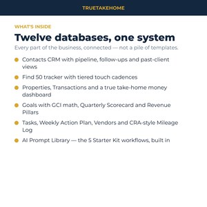 Notion Realtor OS | Canadian Real Estate CRM, True Take-Home Commission Tracker & Business Planner image 6