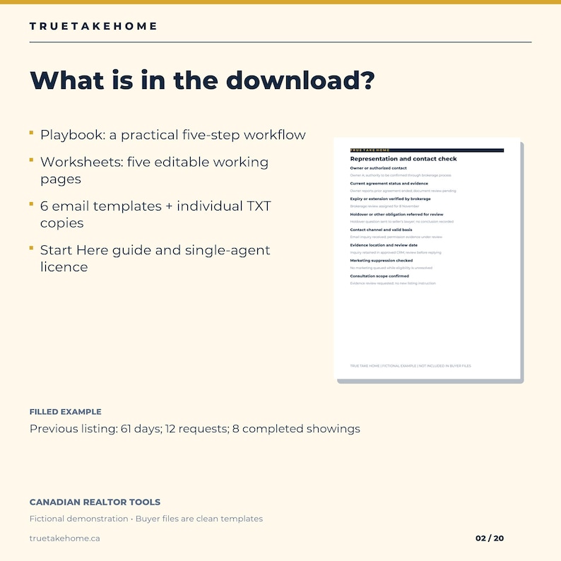 Canadian Expired Listing Kit for Realtors, Seller Relaunch Review, Consultation Scripts and Follow Up Emails image 2