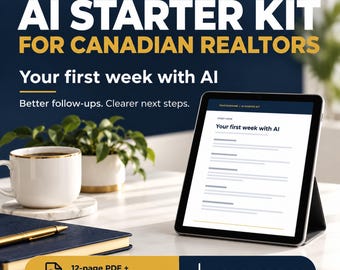 KI-Starterkit für kanadische Immobilienmakler | ChatGPT-Prompts & Arbeitsbuch (PDF)