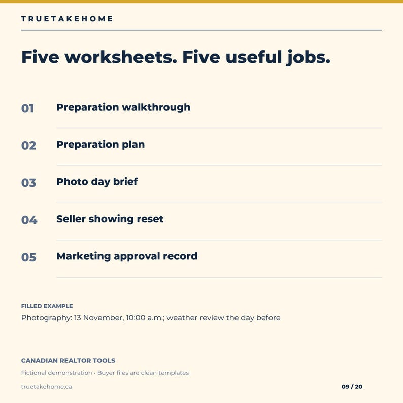 Home Staging and Photography Checklist for Canadian Realtors, Listing Prep Plan, Seller Worksheets and Email Templates Bild 9