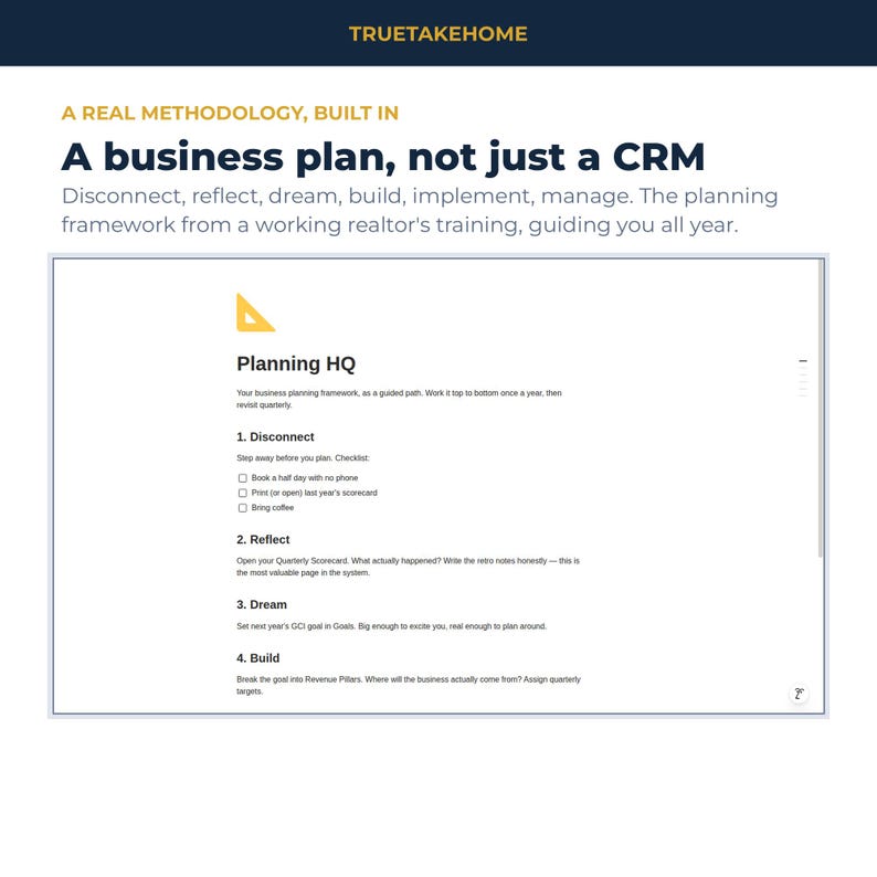 Notion Realtor OS | Canadian Real Estate CRM, True Take-Home Commission Tracker & Business Planner image 5