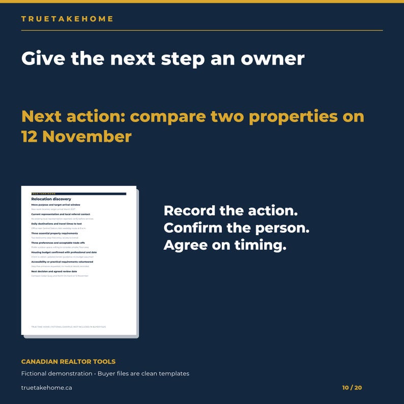 Canadian Relocation Guide for Realtors, Local Area Comparison, Discovery Worksheets and Client Email Templates image 10
