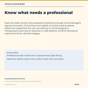 Home Staging and Photography Checklist for Canadian Realtors, Listing Prep Plan, Seller Worksheets and Email Templates Bild 18