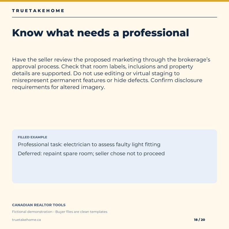 Home Staging and Photography Checklist for Canadian Realtors, Listing Prep Plan, Seller Worksheets and Email Templates Bild 18