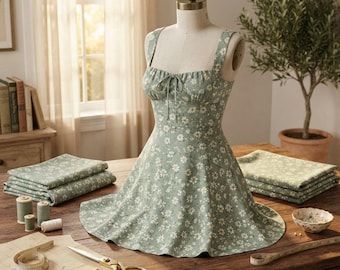 Molde para Vestido Lauri, Tutorial de Vestido Mini em Linha A (PDF)