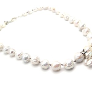 Baroque Pearl Necklace with Amethyst, Tanzanite and Keishi Pearls image 5