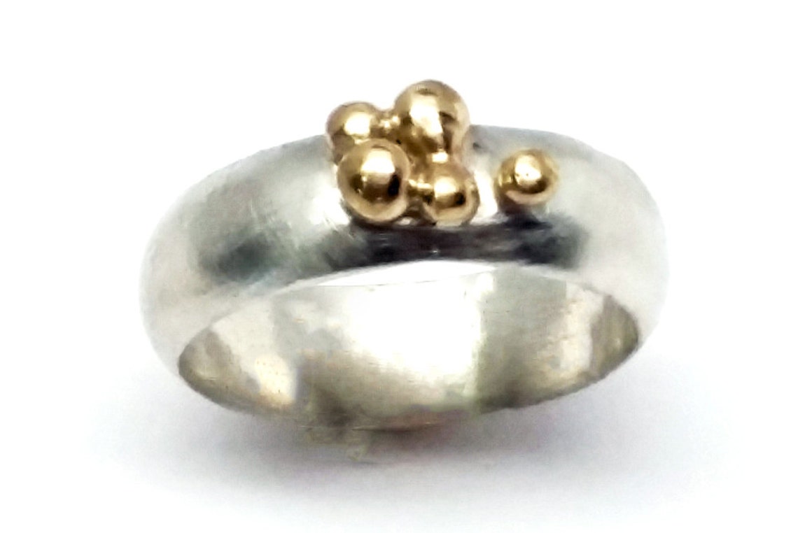 Gold Nuggets Ring Etsy