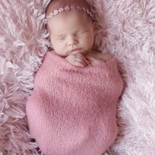 Bandeau de fleur avec des cristaux de Swarovski, filles de chéri, photographie, enfants en bas âge, filles de fleur, enveloppement de tête de fleur, bandeau d'enfant en bas âge, accessoire de photo