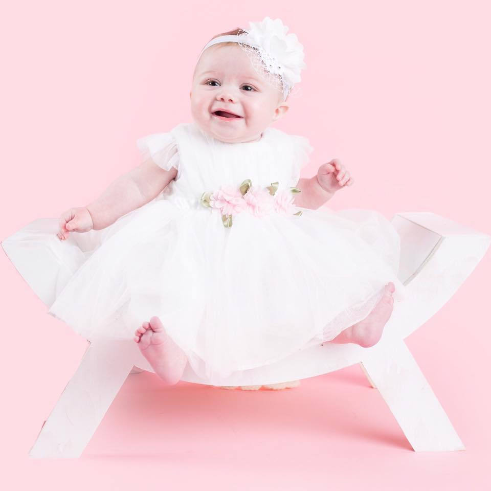 3-36 Month Baby Toddler Kids Headband Chiffon Flower Toddler Girls Christening E - Foto 9