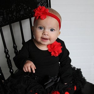 Chiffon Flower headband, Swarovski Crystals, Hair Accessories, Baby Girl Accessories, Photo Prop, Flower Headband, Elegant Headband, Infant
