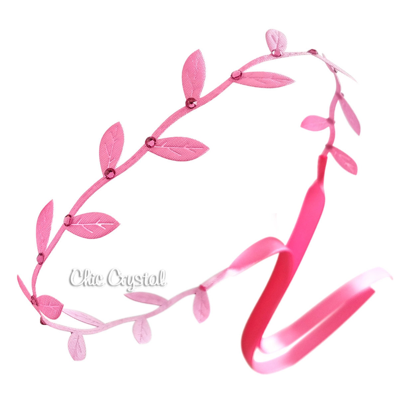 Hot Pink Leaf Wrap Flower Wrap Leaf Wrap Baby Girls Etsy