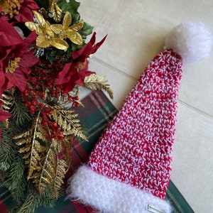 Baby cozy crochet Santa Christmas hat