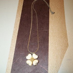 Signature Craft Dogwood Bloom Necklace and Trifari Bangle Bracelet