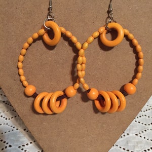Funky Summer Wooden Earrings