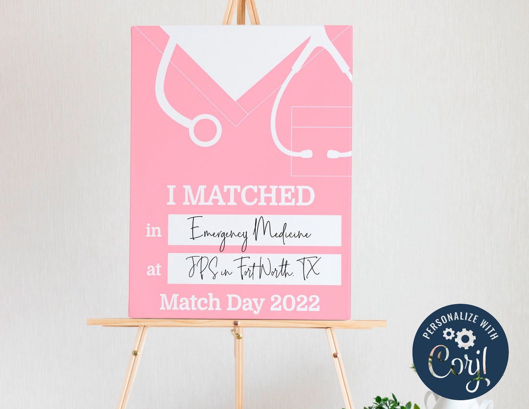Stethoscope Match Day Announcement Medical School Match Day Etsy