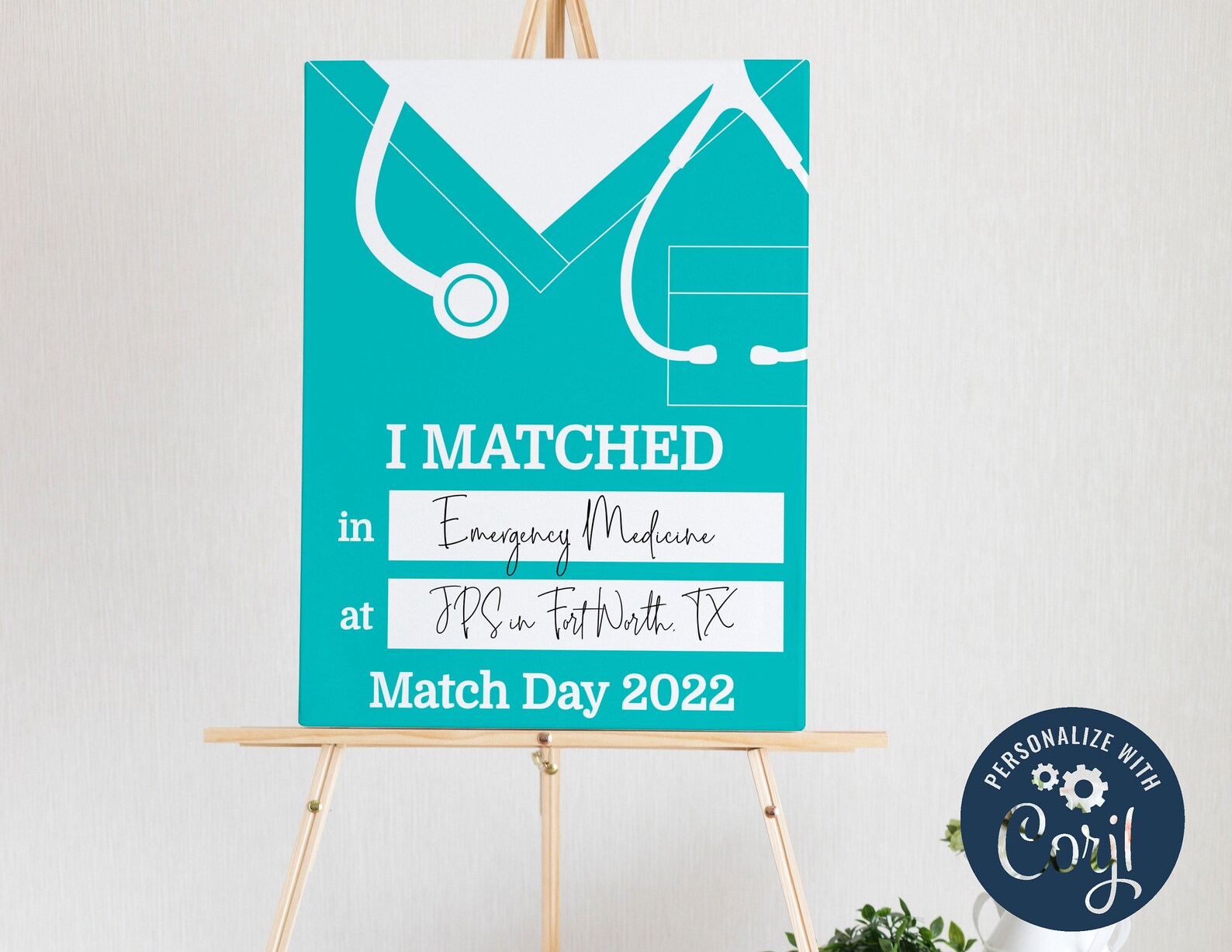 Stethoscope Match Day Announcement Medical School Match Day Etsy