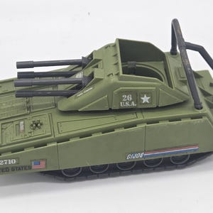 Hasbro G.I. Joe M2710 Tank Vehicle - Green/Gray Plastic - Vintage