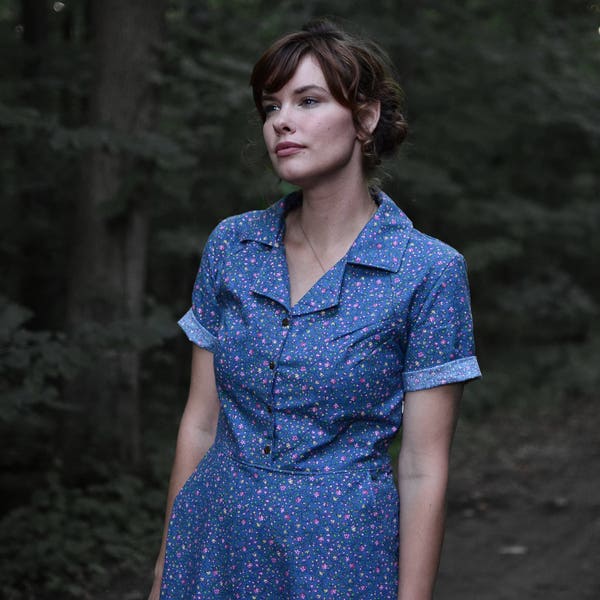 Retro Shirt Dress Etsy