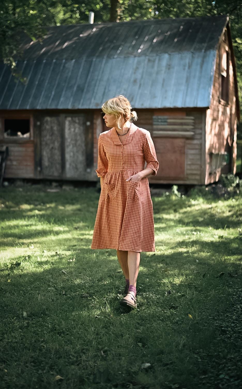 80s Smock Dress - Etsy