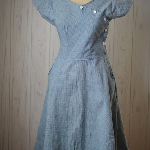 cotton dresses vintage Cottagecore Sunflower Dress S I Retro Fairy own the night Unique Vintage Spring Bouquet Cotton